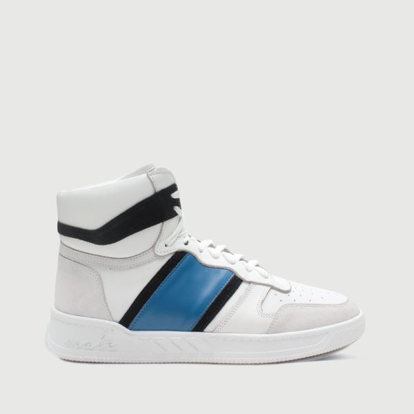 Beyaz Deri Erkek Bilekte Sneaker